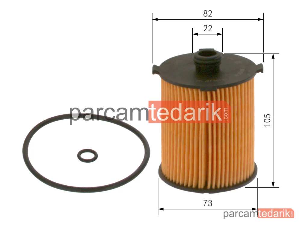 BOSCH F026407152 | Yağ Filtresi — Volvo XC60 II, Volvo S90 II, Volvo V90 II