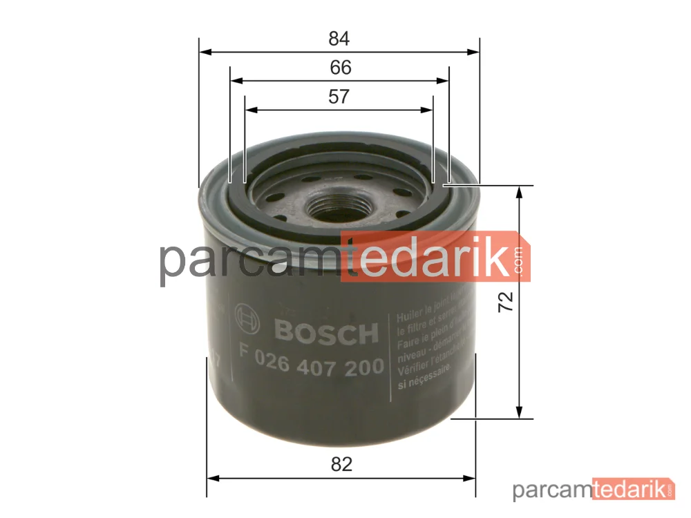 BOSCH F026407200 | Yağ Filtresi — Subaru XV, Subaru Forester, Subaru Outback