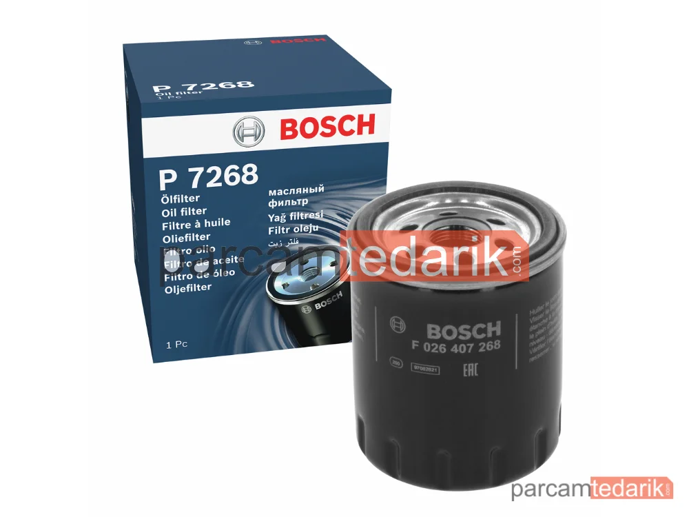 BOSCH F026407268 | Yağ Filtresi — Citroen Jumper III, Peugeot Boxer, Opel Zafira Life
