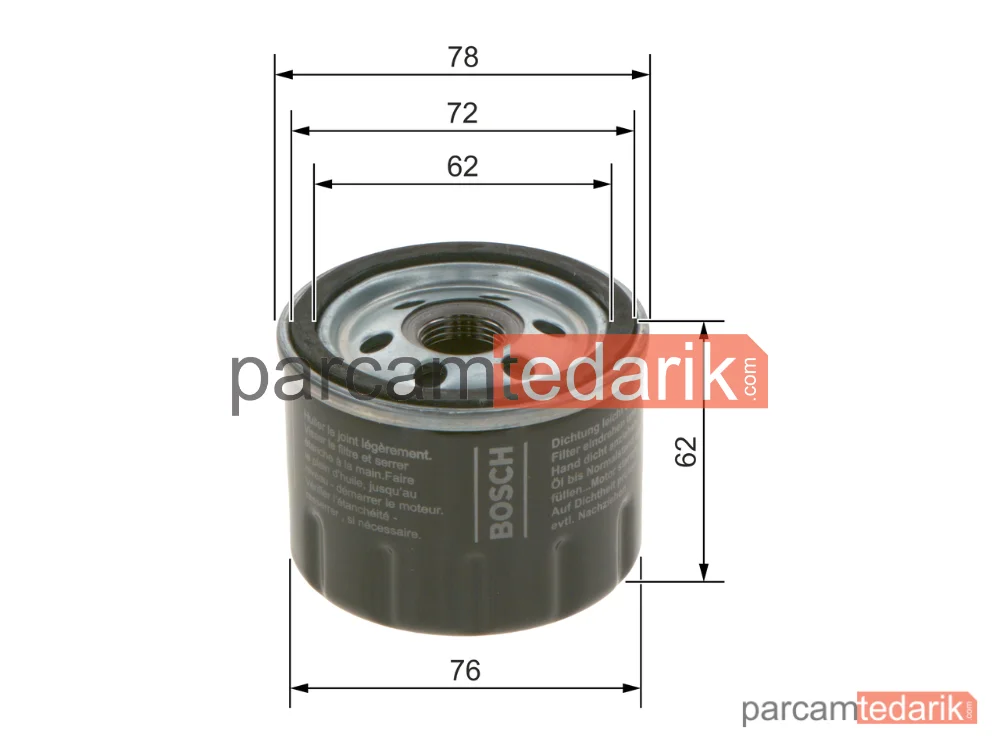 F026407279 | Yağ Filtresi — Ford Focus IV, Ford Puma, Ford Fiesta VII