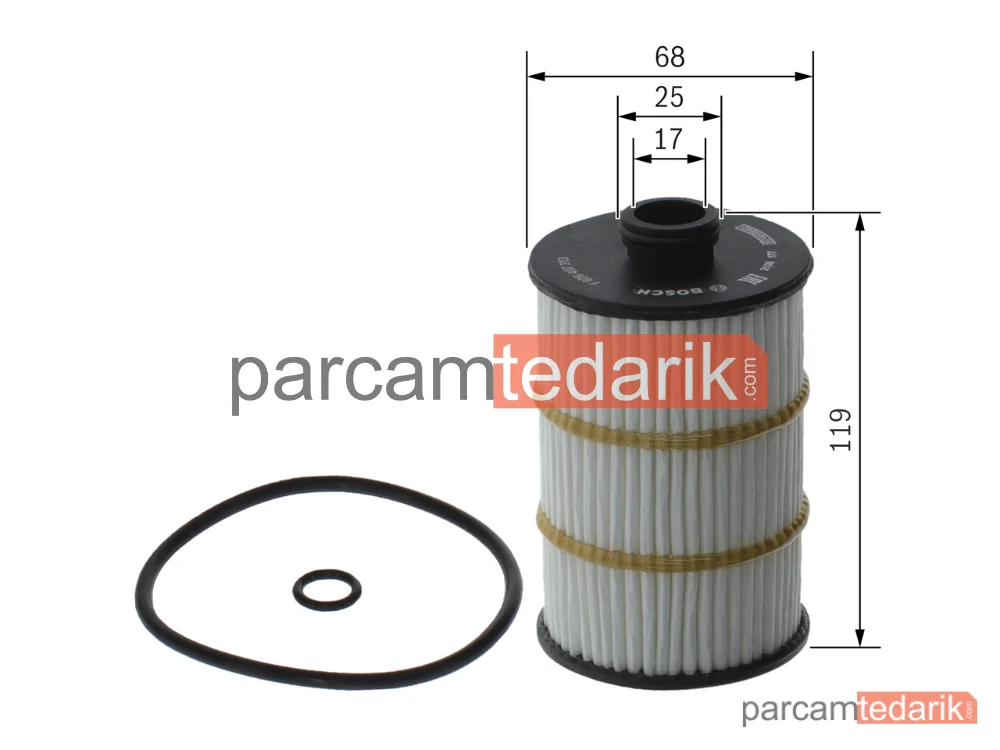 BOSCH F026407313 | Yağ Filtresi — Audi A7, Audi A8 D4, Bentley Continental Coupe