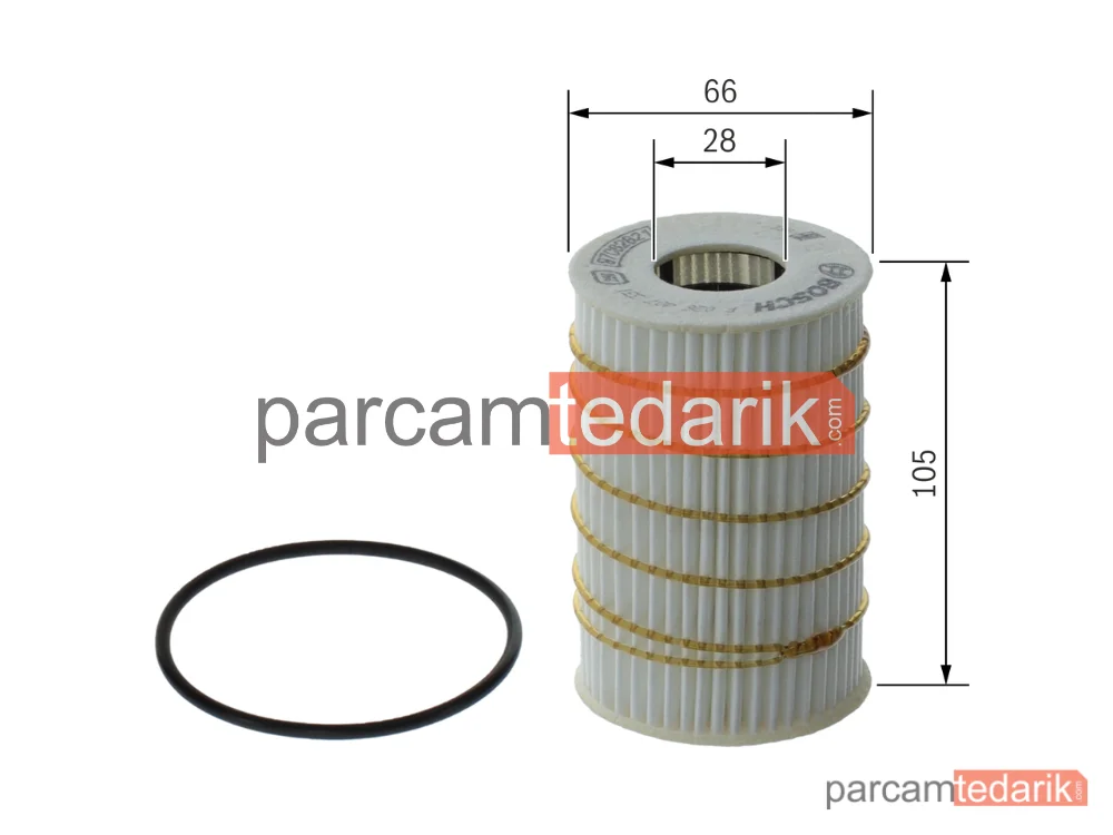 BOSCH F026407331 | Yağ Filtresi — Audi A4 B8, Audi A5, Audi A8 D4