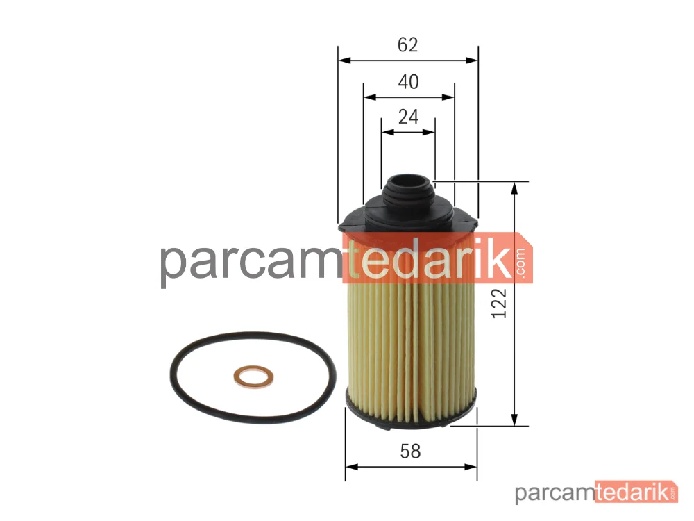 BOSCH F026407348 | Yağ Filtresi — SsangYong Korando, SsangYong Rexton, SsangYong Tivoli