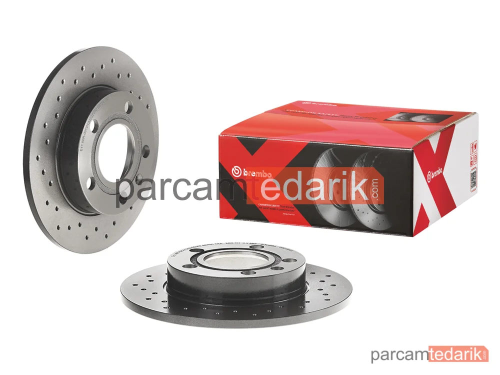 0891361X | Fren Diski (Arka, Delikli, 245x10 mm, 5×112) — Audi A4 B7, Audi 80 B4, Audi A4 B6 Cabrio