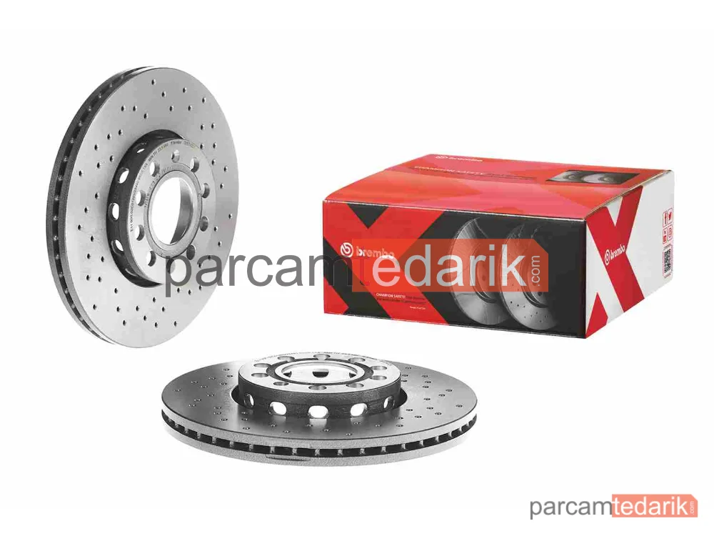 0957452X | Fren Diski (Ön, Delikli, 288x25 mm, 5×112) — Audi A4 B5, Audi A6 C5, VW Passat B5
