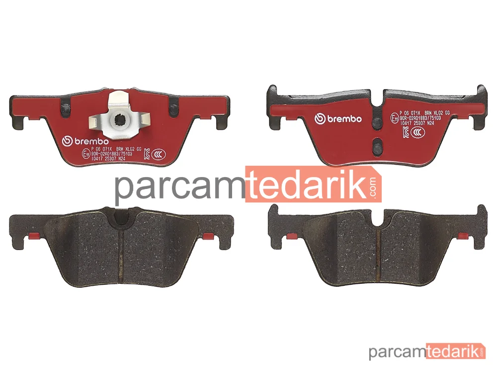 BREMBO P06071X | Fren Balatası (Arka, Xtra) — BMW 1, BMW 3, BMW 3 Touring