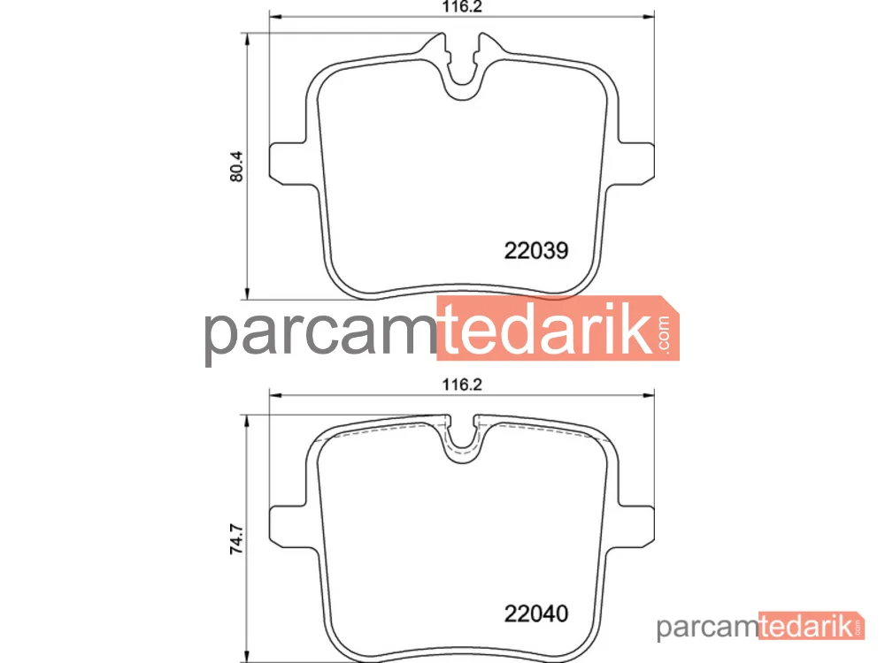 BREMBO P06109 | Fren Balatası (Arka) — BMW X5, BMW 8 Coupe, BMW 8 Gran Coupe