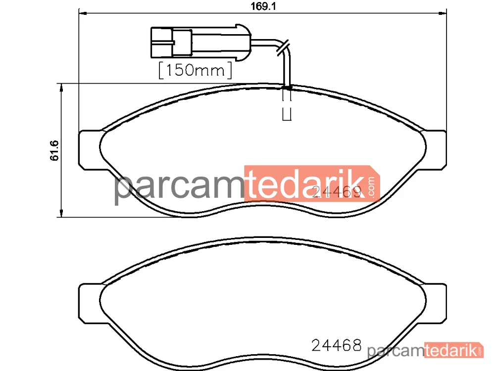 BREMBO P23143 | Fren Balatası (Ön) — Citroen Jumper III, Fiat Ducato, Peugeot Boxer