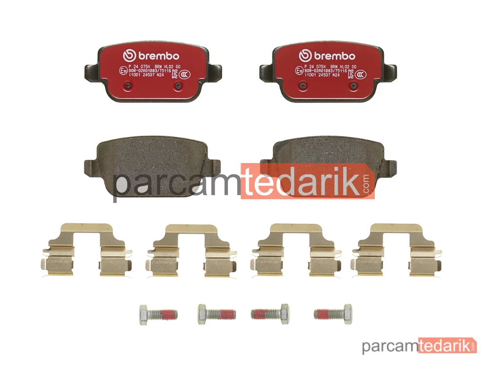 BREMBO P24075X | Fren Balatası (Arka, Xtra) — Ford Mondeo IV, Ford S-Max, Ford Galaxy II