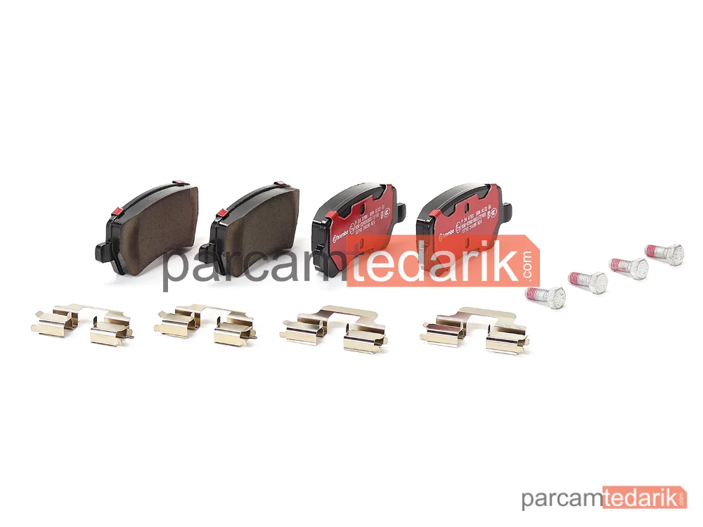 BREMBO P24078X | Fren Balatası (Arka, Max) — Volvo V60 I, Volvo V70 III, Volvo S80 II