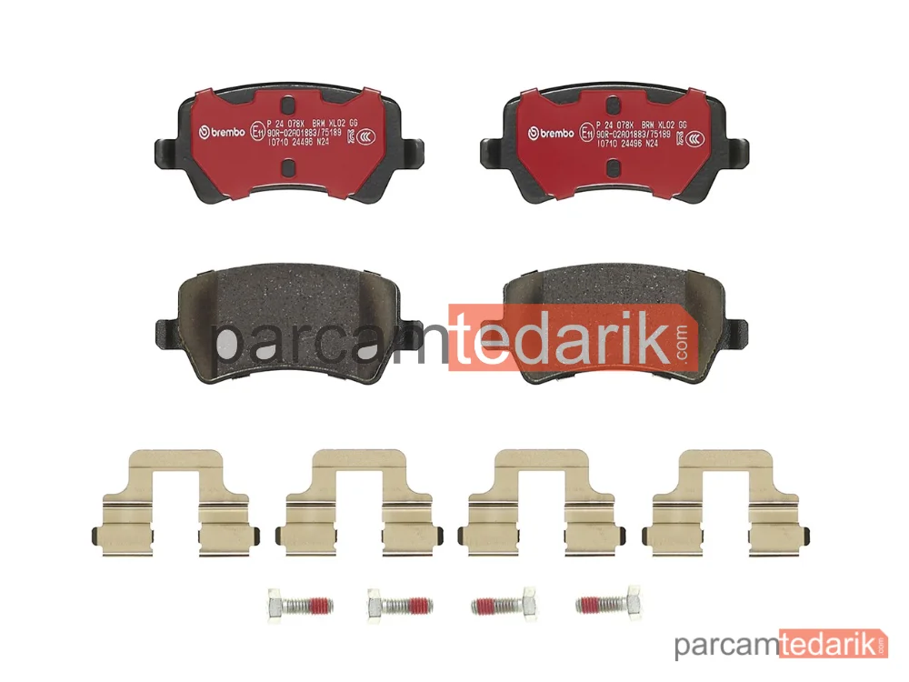 BREMBO P24078X | Fren Balatası (Arka, Max) — Volvo V60 I, Volvo V70 III, Volvo S80 II