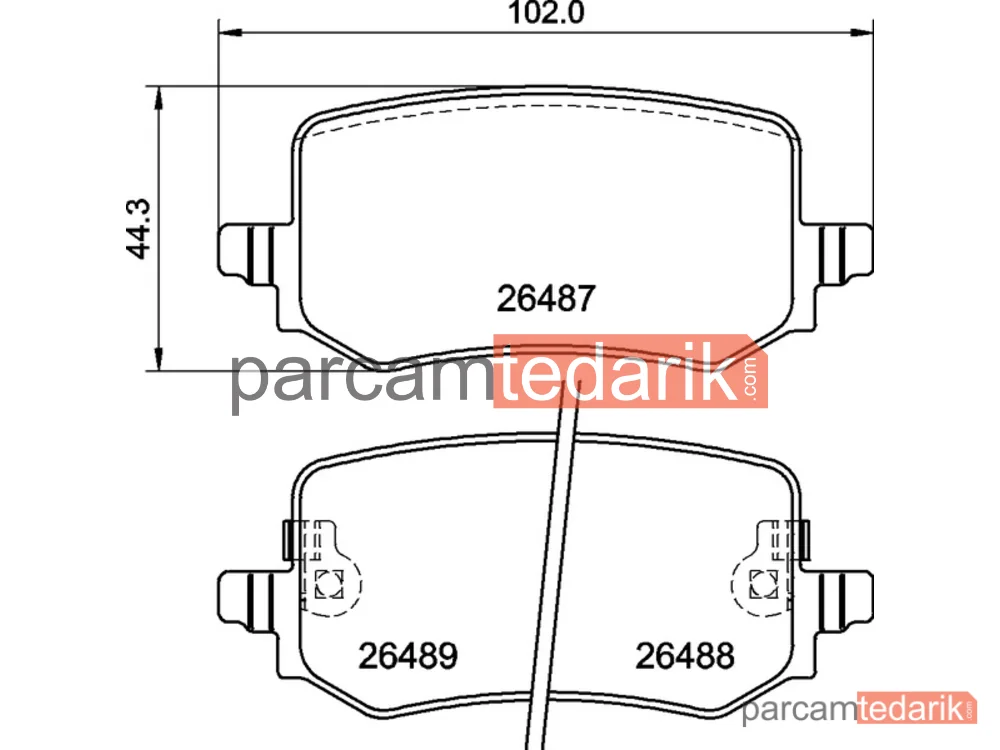 BREMBO P30139 | Fren Balatası (Arka)