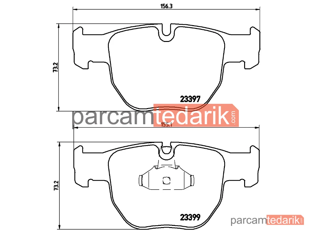 BREMBO P44012 | Fren Balatası (Ön) — Land Rover Range Rover III