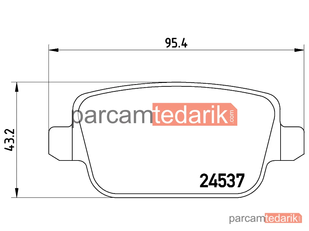 BREMBO P44016 | Fren Balatası (Arka) — Proton Exora, Proton Suprima S