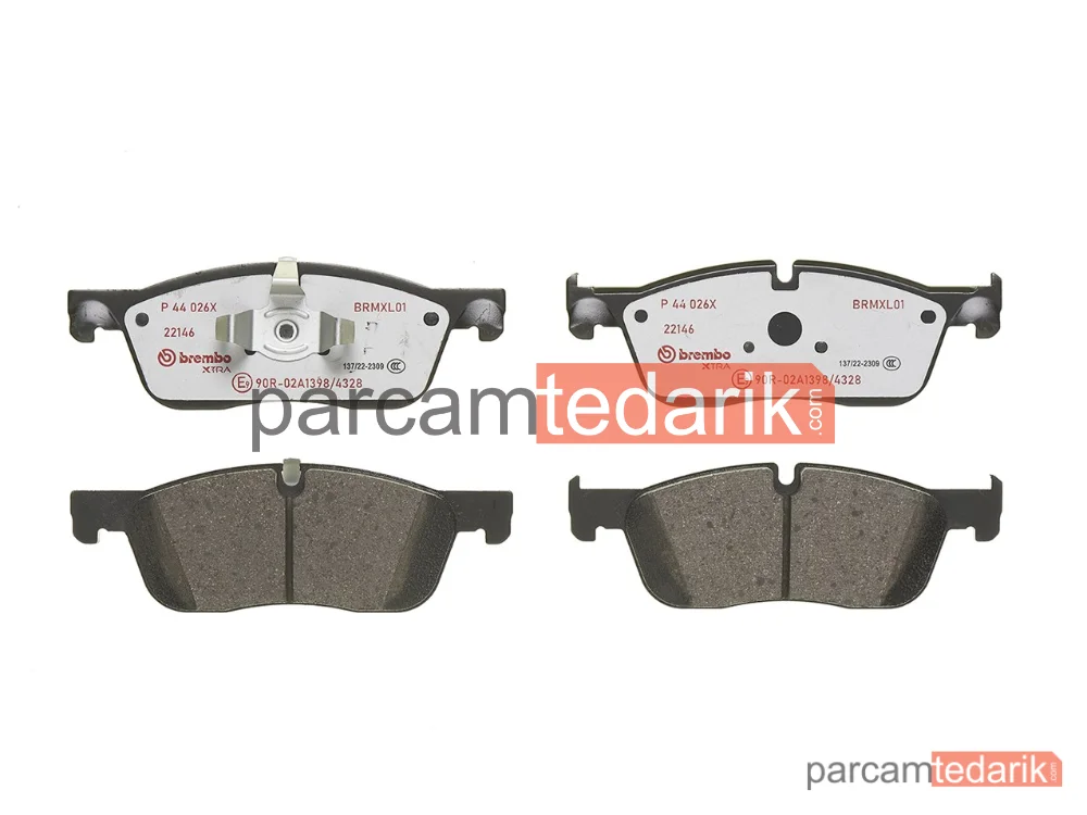 BREMBO P44026X | Fren Balatası (Ön) — Land Rover Range Rover Evoque, Land Rover Discovery Sport, Jaguar E-Pace