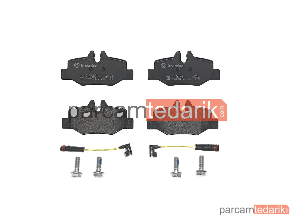 P50051 | Fren Balatası (Arka) — Mercedes-Benz Vito, Mercedes-Benz Vito / Mixto, Mercedes-Benz Viano