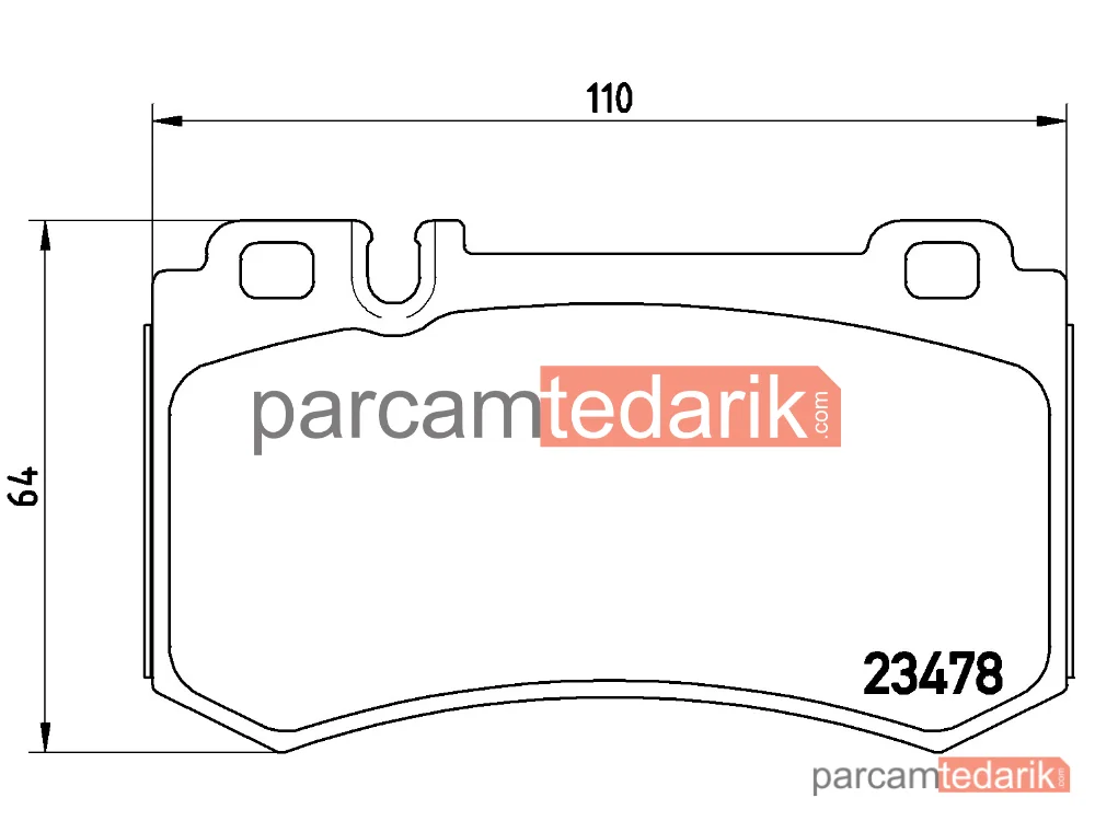 P50061 | Fren Balatası (Arka) — Mercedes-Benz SL, Mercedes-Benz E-Serisi T-Model, Mercedes-Benz Slr