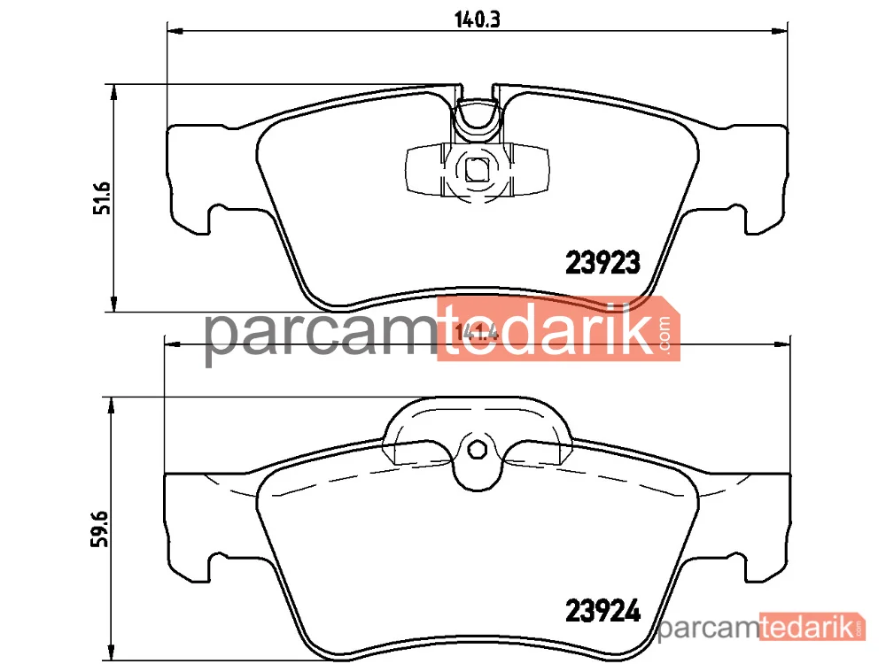 BREMBO P50064 | Fren Balatası (Arka) — Mercedes-Benz M-Serisi, Mercedes-Benz R-Serisi, Mercedes-Benz G-Serisi