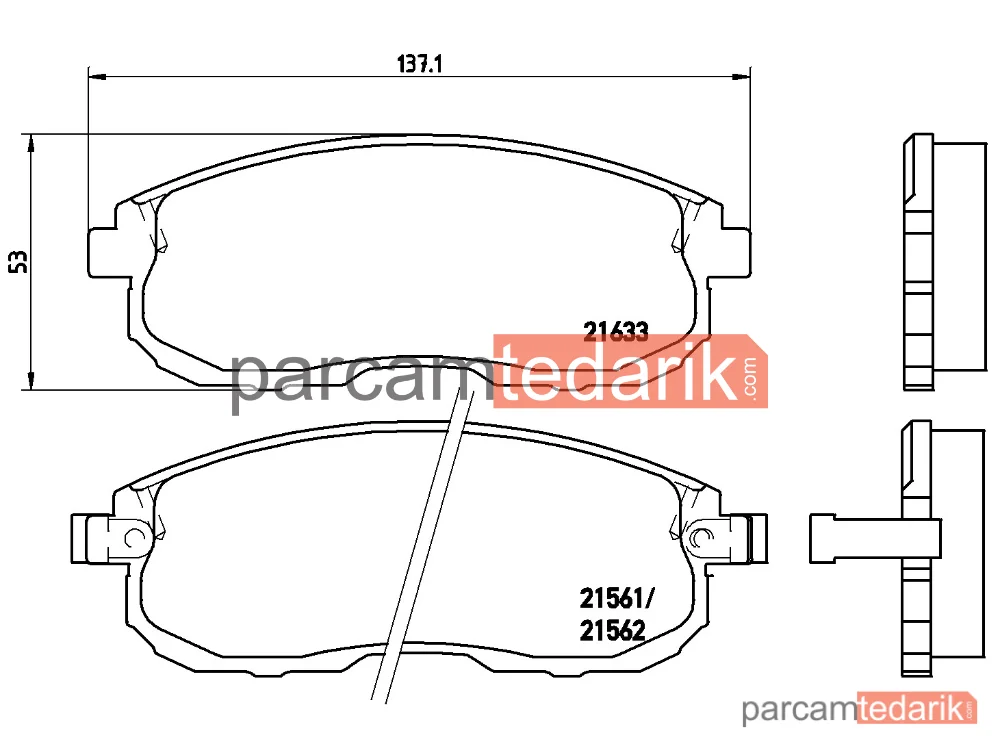 BREMBO P56021 | Fren Balatası (Ön) — Nissan 200SX, Nissan 350Z Coupe, Nissan Maxima / Maxima QX IV