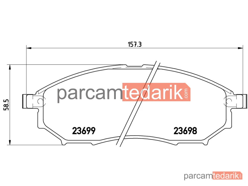 BREMBO P56058 | Fren Balatası (Ön) — Nissan Pathfinder III, Nissan Qashqai I, Renault Koleos I
