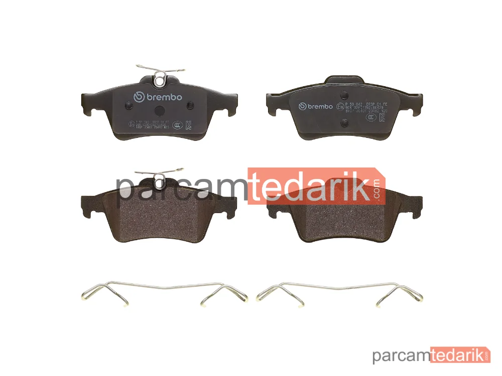 BREMBO P59042 | Fren Balatası (Arka) — Ford Focus III, Saab 9-3, Opel Vectra C