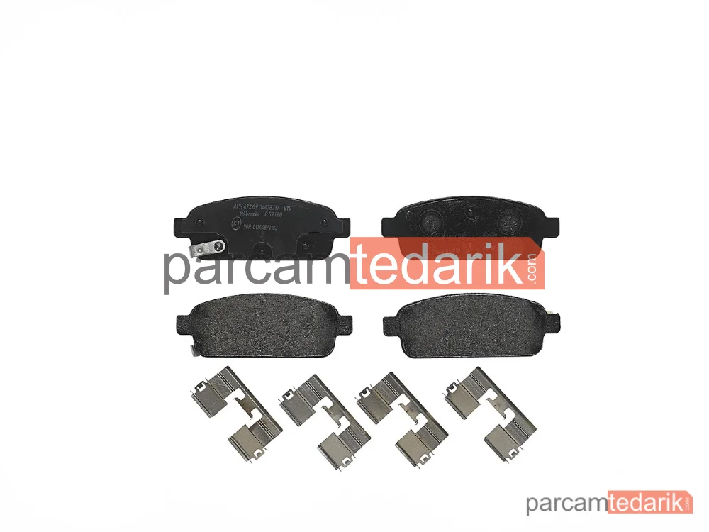 P59080 | Fren Balatası (Arka) — Opel Zafira Tourer C, Opel Astra J, Chevrolet Cruze