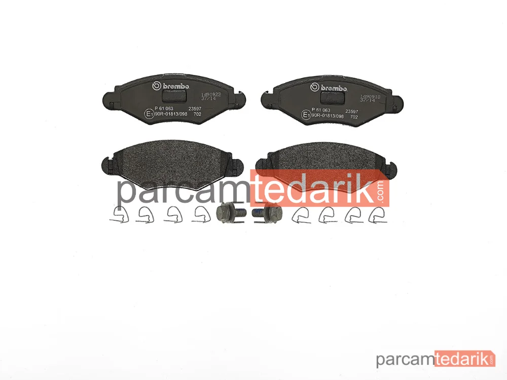 P61063 | Fren Balatası (Ön) — Peugeot 206, Peugeot 206+, Peugeot 206 SW