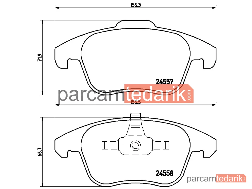 BREMBO P61086 | Fren Balatası (Ön) — Citroen DS5, Peugeot 208 II, Peugeot 5008