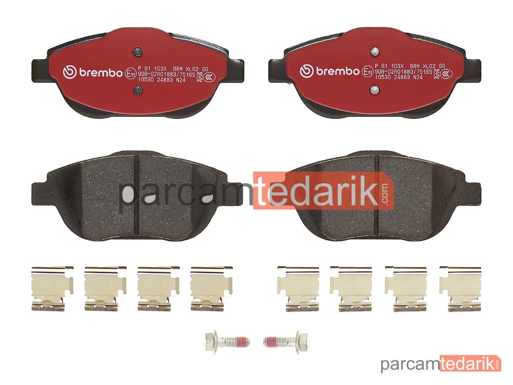 BREMBO P61103X | Fren Balatası (Ön) — Citroen C3 Aircross I, Peugeot 2008 I, Opel Crossland X / Crossland