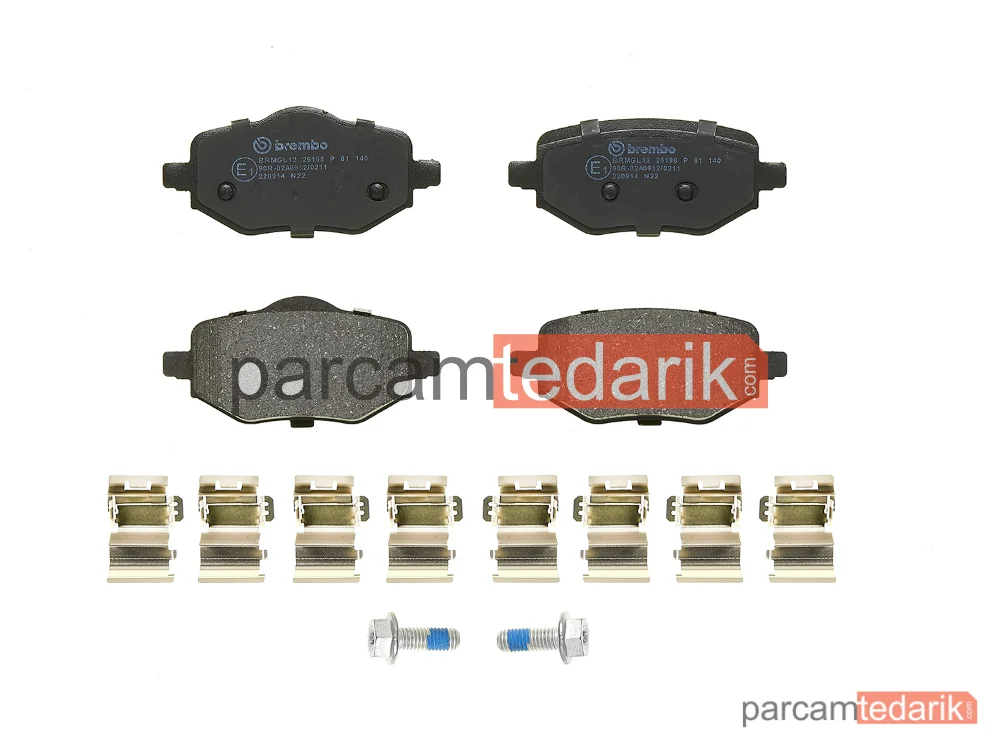 BREMBO P61140 | Fren Balatası (Arka) — Peugeot 2008 II, Peugeot 208 II, DS 3 / DS 3 Crossback