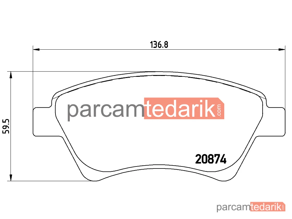 BREMBO P68034 | Fren Balatası (Ön) — Renault Megane II, Renault Megane II Coupé-Cabriolet, Renault Scénic II