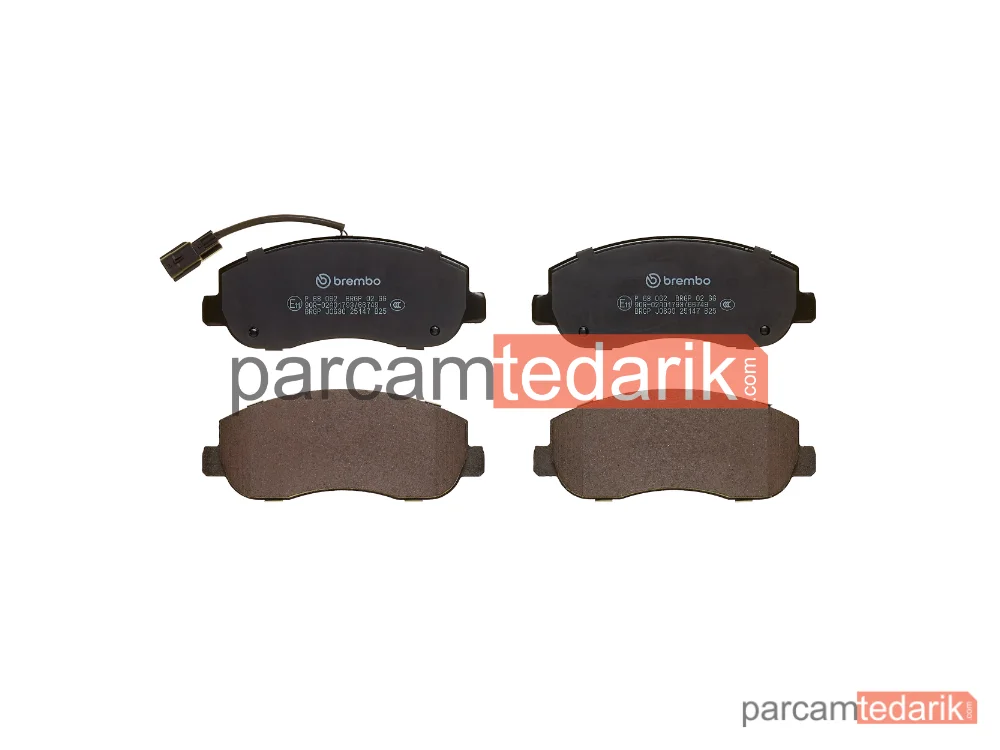 BREMBO P68062 | Fren Balatası (Ön) — Nissan NV400, Opel Movano B, Renault Master III