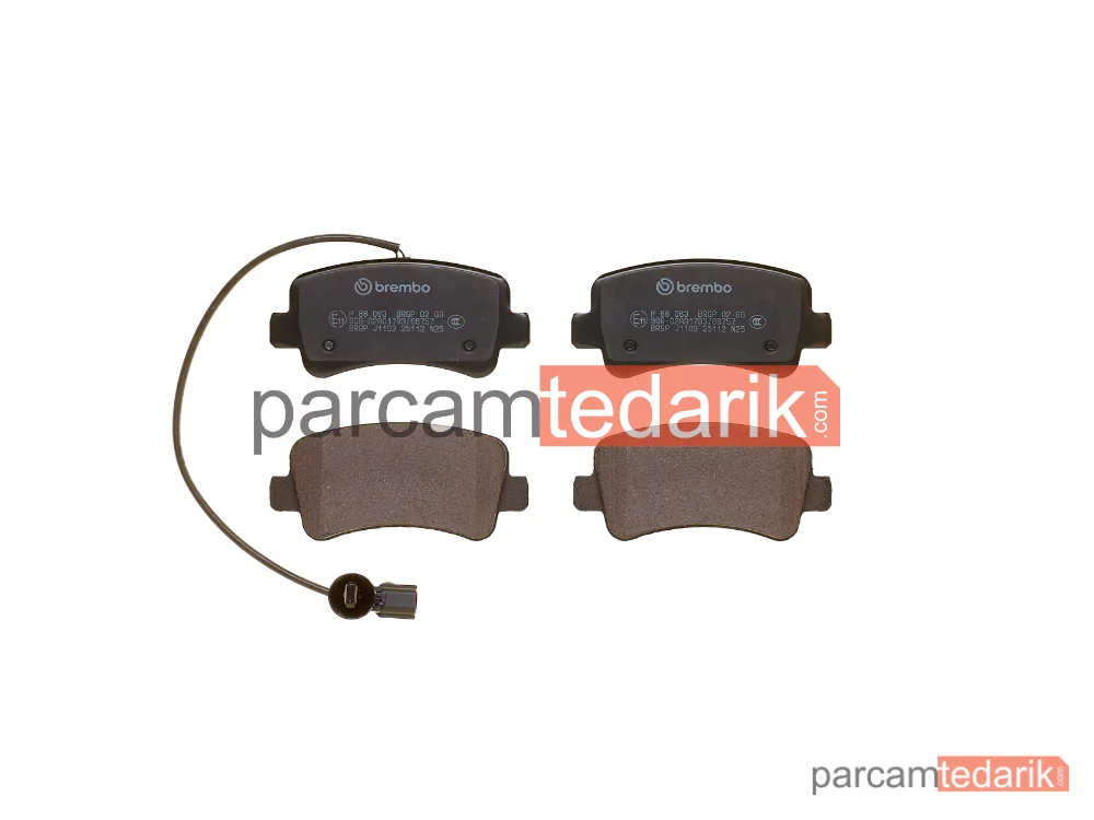 BREMBO P68063 | Fren Balatası (Arka) — Nissan NV400, Opel Movano B, Renault Master III