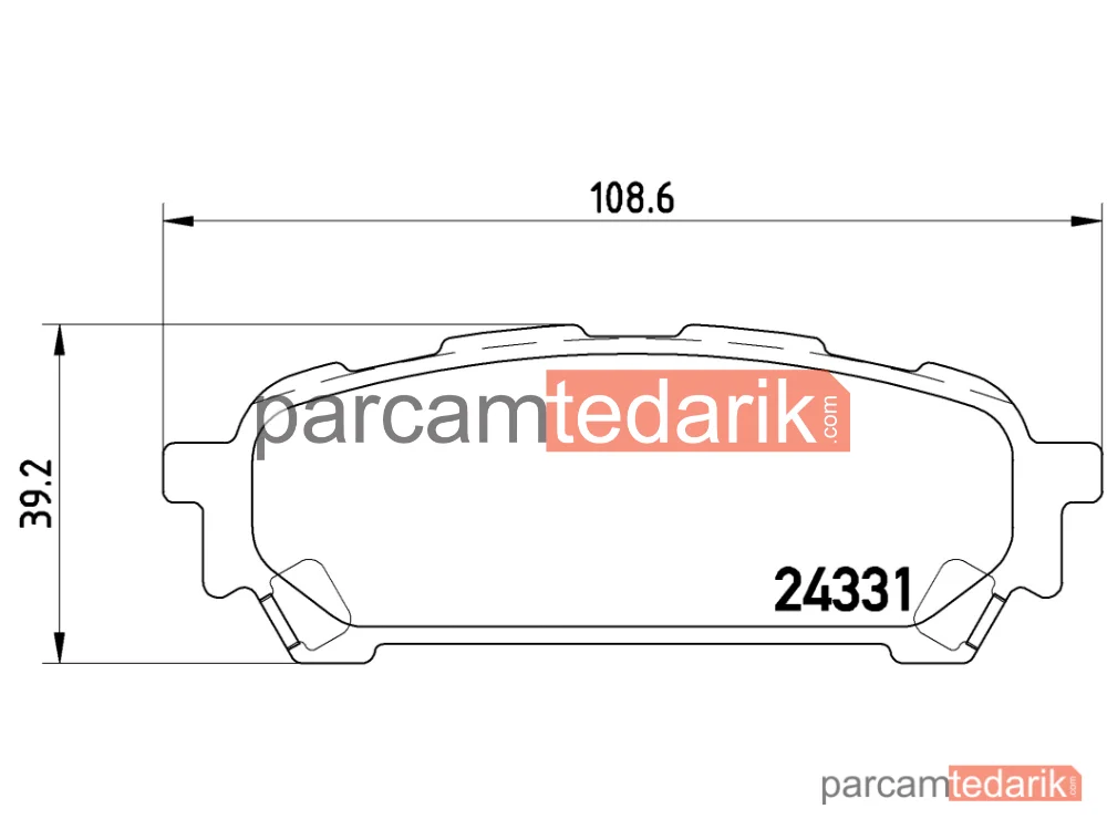 BREMBO P78014 | Fren Balatası (Arka) — Subaru Forester, Subaru Impreza