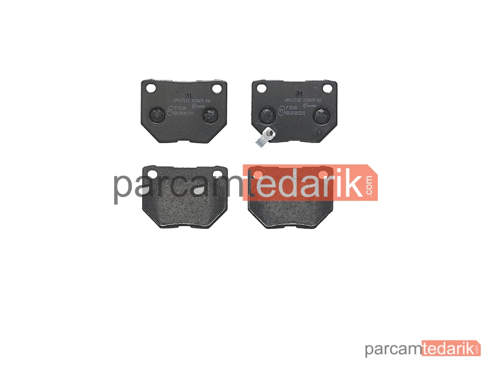 P78016 | Fren Balatası (Arka) — Subaru Impreza