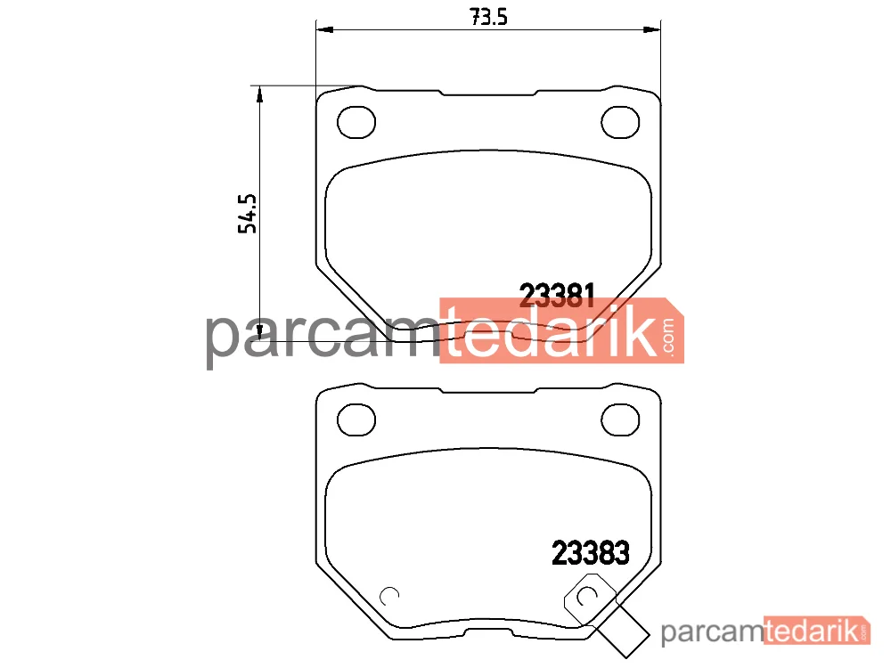 BREMBO P78016 | Fren Balatası (Arka) — Subaru Impreza