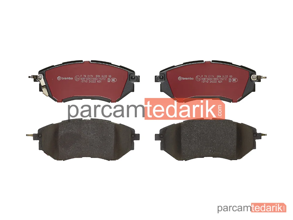 BREMBO P78017X | Fren Balatası (Ön) — Subaru Outback, Subaru Impreza, Subaru Levorg