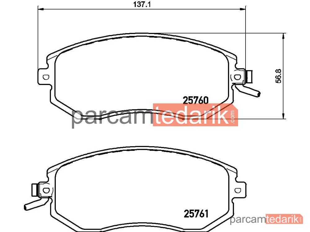 BREMBO P78021 | Fren Balatası (Ön) — Subaru Forester, Subaru Impreza, Subaru Legacy V