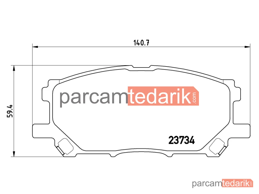 BREMBO P83067 | Fren Balatası (Ön) — Lexus RX
