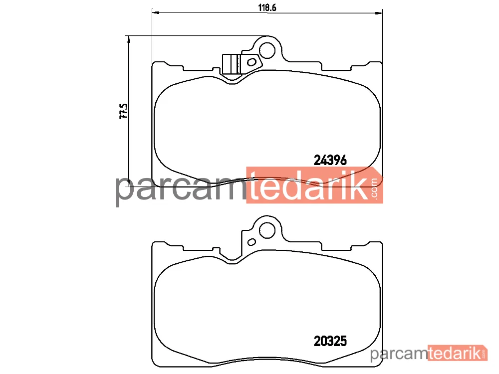 BREMBO P83072 | Fren Balatası (Ön) — Lexus GS, Lexus RC
