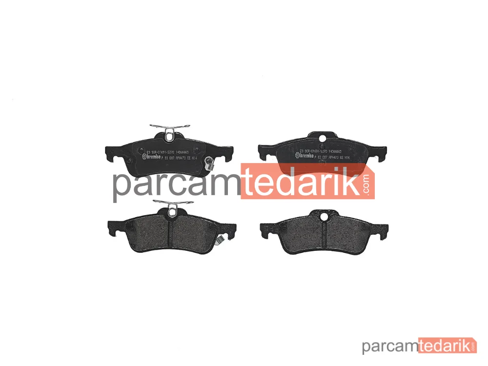 P83087 | Fren Balatası (Arka) — Toyota Yaris, Daihatsu Charade VIII