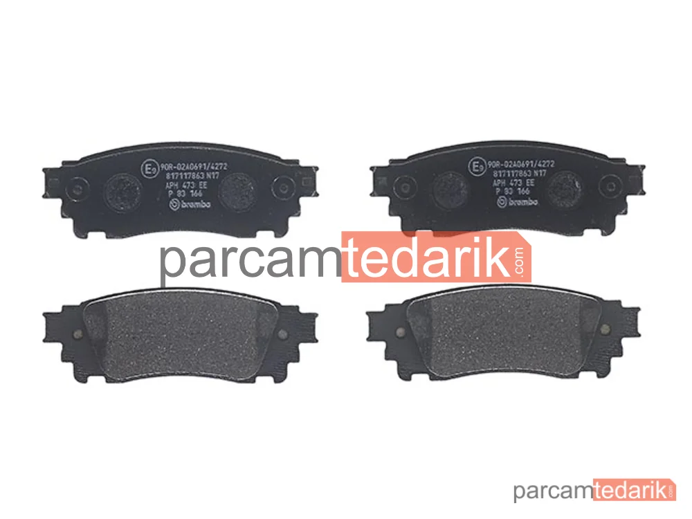 P83166 | Fren Balatası (Arka) — Lexus NX, Toyota Alphard / Vellfire