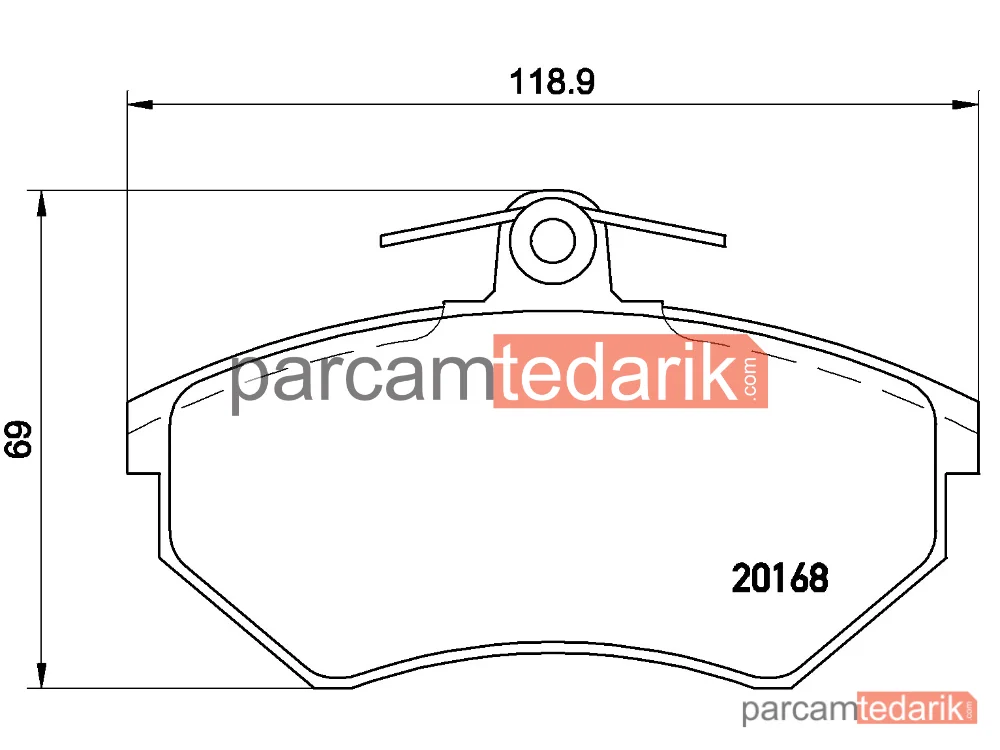 BREMBO P85011 | Fren Balatası (Ön) — VW Passat B3/B4, VW Passat B3/B4 Variant, VW Golf III Variant