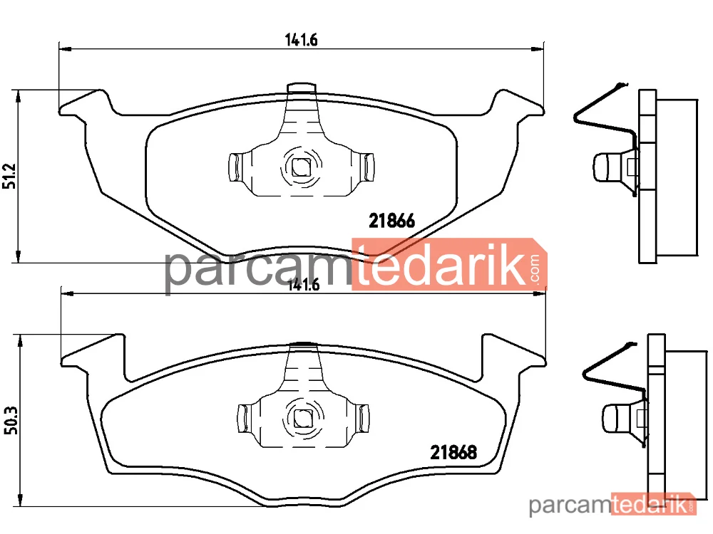 BREMBO P85025 | Fren Balatası (Ön) — VW Polo III, Skoda Fabia I, Skoda Fabia I Combi