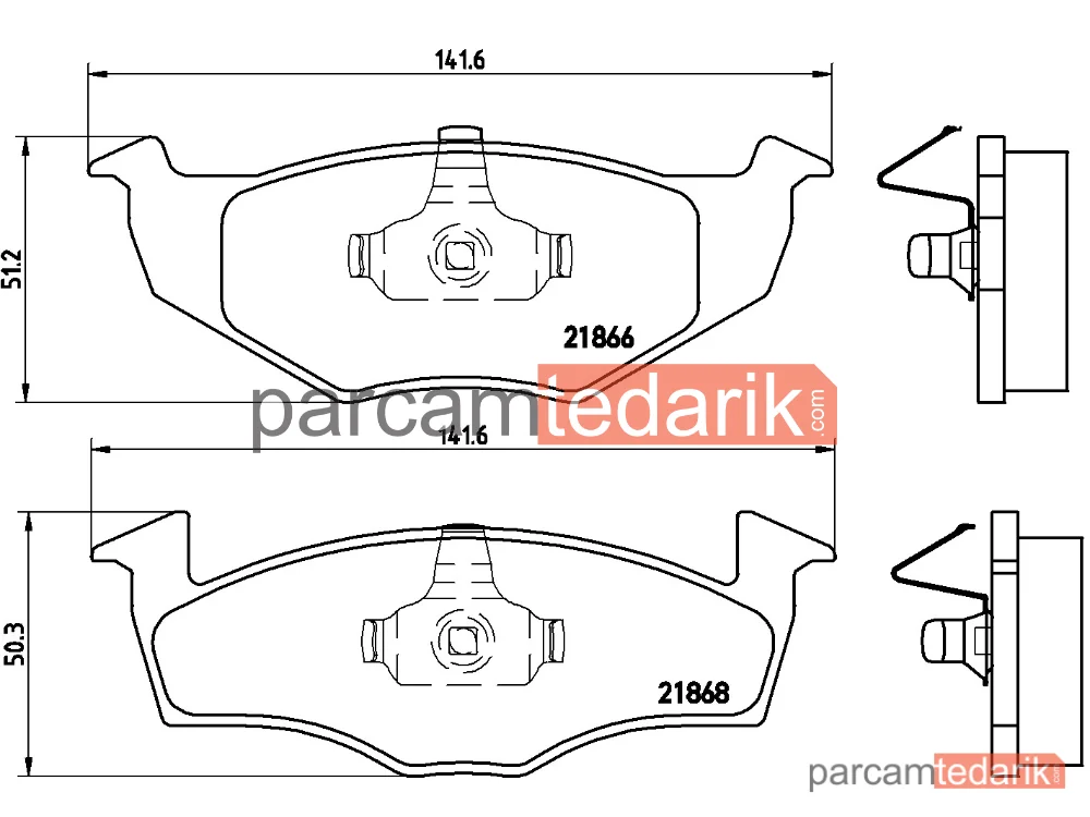 BREMBO P85030 | Fren Balatası (Ön) — Seat Cordoba, VW Polo Variant, Seat Ibiza II