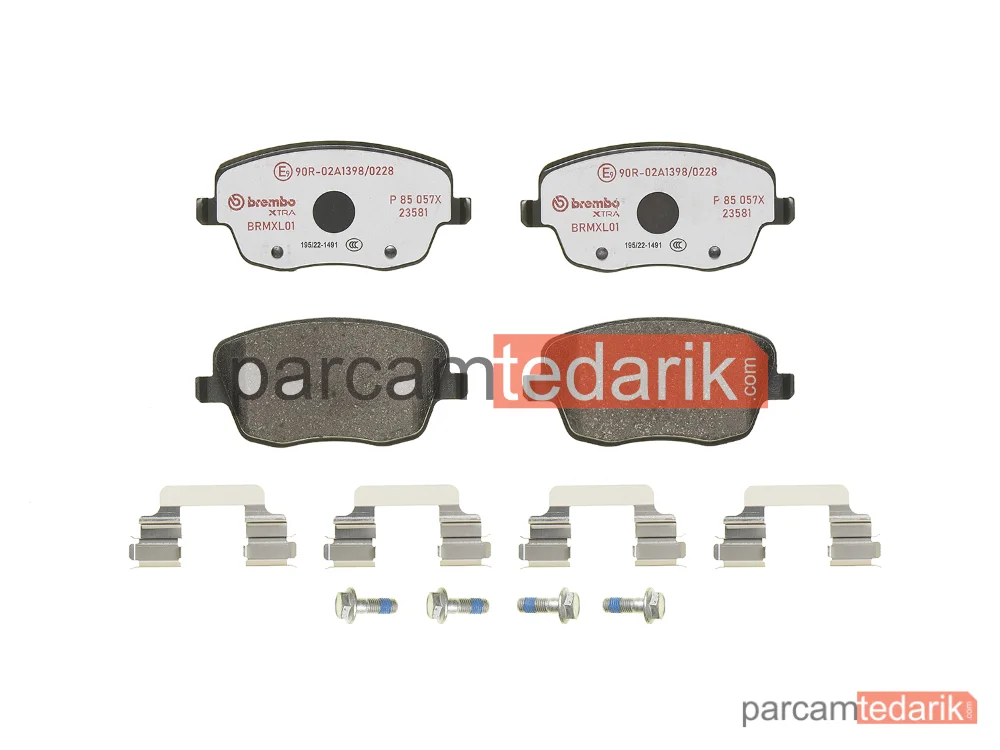 BREMBO P85057X | Fren Balatası (Ön) — Skoda Roomster, VW Polo IV, Skoda Fabia II
