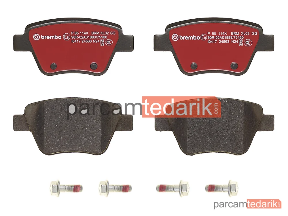 BREMBO P85114X | Fren Balatası (Arka) — Skoda Octavia II Combi, VW Jetta IV, Audi A3
