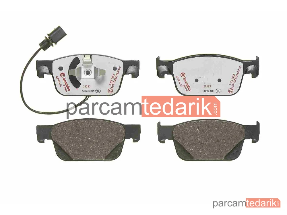 BREMBO P85153X | Fren Balatası (Ön) — Audi A4 B9, Audi A5, Audi A5 Cabrio