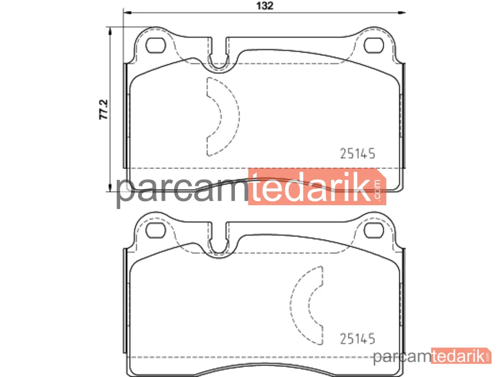 BREMBO P85159 | Fren Balatası (Ön) — Seat Leon, Seat Leon Sportstourer, Seat Leon ST
