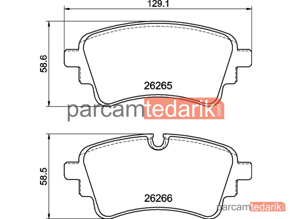 BREMBO P85185 | Fren Balatası (Arka) — Audi A5, Audi A4 B9, Audi A6 C8